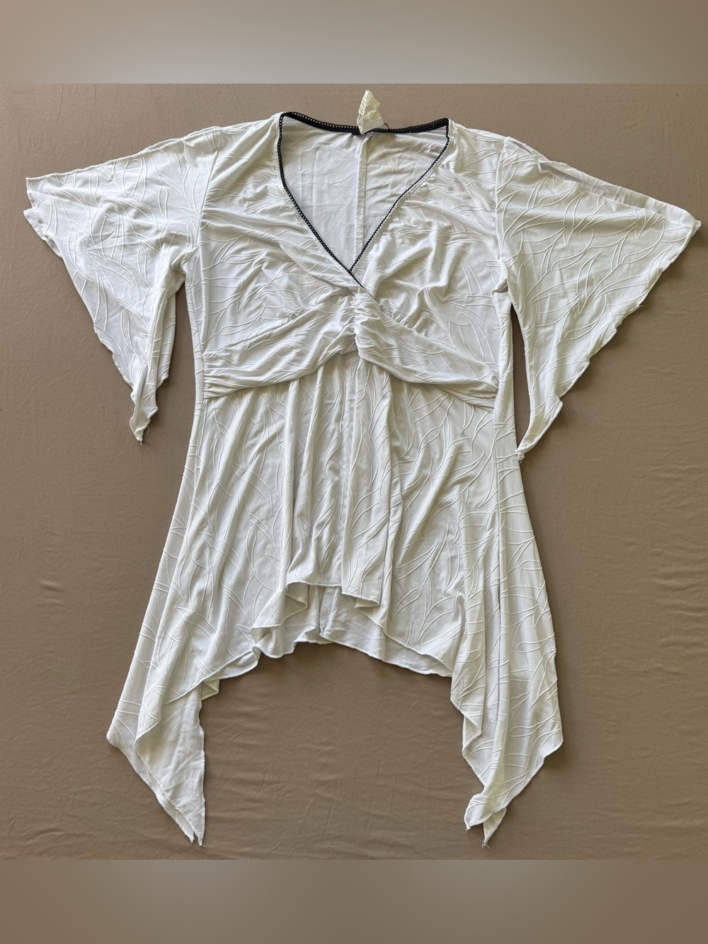 Vintage JFW Whimsical Butterfly Sleeve Tunic Top